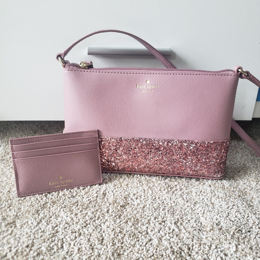 KS Crossbody with matching Cosmetic bag